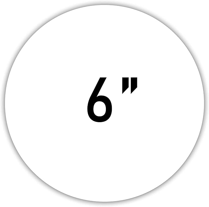 NARA Alcohol Ink Paper | White | 6" Diameter Circle | 275 microns/200 GSM | 10 Sheets | Medium Paper | Paper for Alcohol Ink Art Painting | 100% Stain-Free