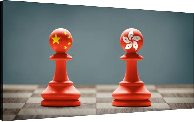 Canvas Wall Art for Living Room Bedroom China and Hong Kong Big Large Wall Art Decor Framed Painting Wall Pictures Prints Artwork Office