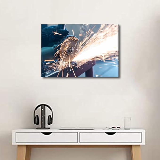 Bathroom Decor Wall Art Plasma Cutting Paintings for Wall Decorations 1 Panel Wall Art Canvas Frame Art Prints Canvas Posters & Prints Living Room Decor Canvas Artwork Wall Decor, 12" x18"