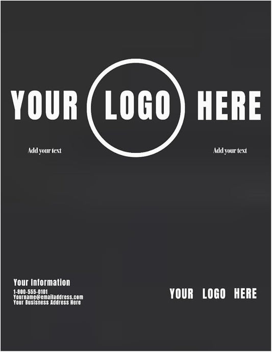 LUXPaper Custom Printed 8.5" x 11" Classic Linen Paper | Customizable Letterhead | Personalized Logo & Text | Letter Size | Black | 80lb. Text | 200 Qty
