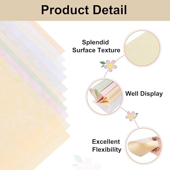 25 Sheets Parchment Paper Aged Look Stationery 200GSM Vintage Paper Sheet, [for Certificate, Invitation, Envelope] - 8.5 x 11 Inch/Cream Yellow