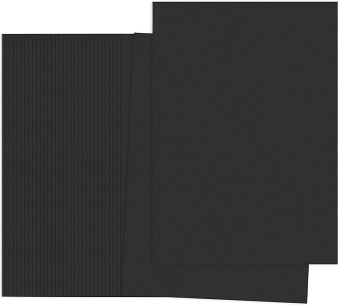 PATIKIL Black Colored Copy Paper, 100 Sheets 11.7x8.3 A4 19lb/70gsm Double Sided Colorful Print Paper Bulk Sheet DIY Craft Art Projects Supplies for Printer Origami
