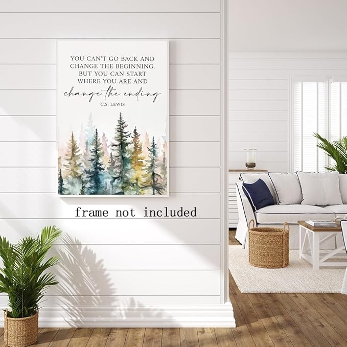 Motivational Office Wall Decor CS Lewis Quote Inspirational Wall Art Positive Affirmations Canvas Prints Encouraging Motivational Posters For Office Bedroom Living Room Home 20x30inch Unframed