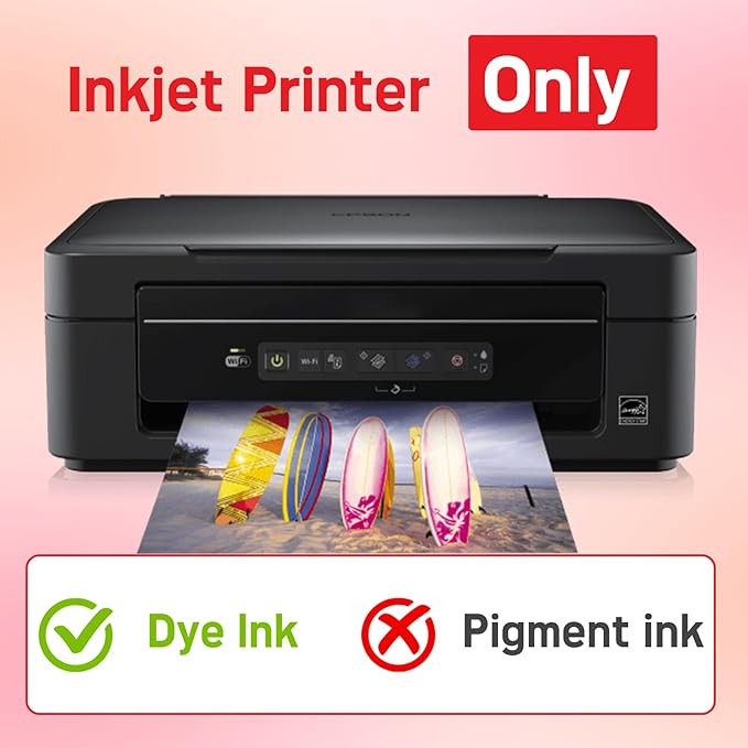 220 Sheets Double Side High Glossy Photo Paper 8.5x11 Inches 54lbs for Inkjet Printers and Dye Ink 200Gsm Suitable for Inkjet Printing Printer