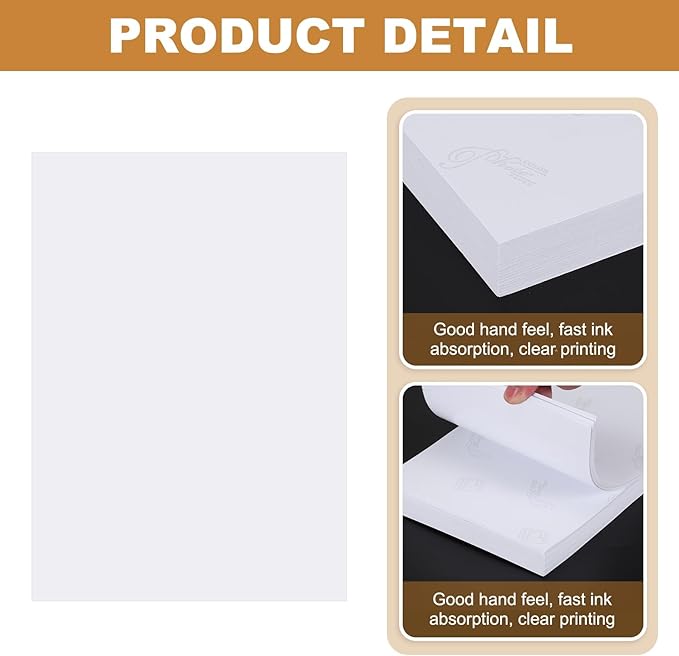 MECCANIXITY 100 Sheets Glossy Photo Paper, 3.5x5 Inches Picture Paper 240gsm Glossy Card Stock for Inkjet Printing Printer,Making Pictures Greeting Card Printing