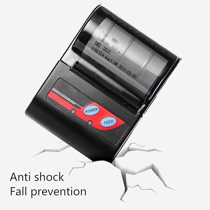 Hilitand Portable Handheld Thermal Receipt Printer 80mm Second Printing Speed with 203dpi Resolution Shipping Label Printer