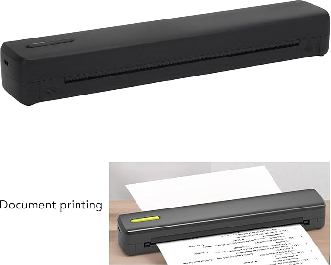 Marhynchus Inkless Portable Printer Wireless Thermal Printer 203DPI High Resolution for Travel with USB C 8.5x11in A4 A5 Paper Support iOS Laptop Home Office
