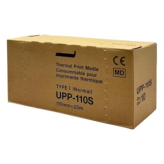 UPP-110S Ultrasound Video Recording Film Media Thermal Printer Paper, 110mmX20m (10 Rolls)