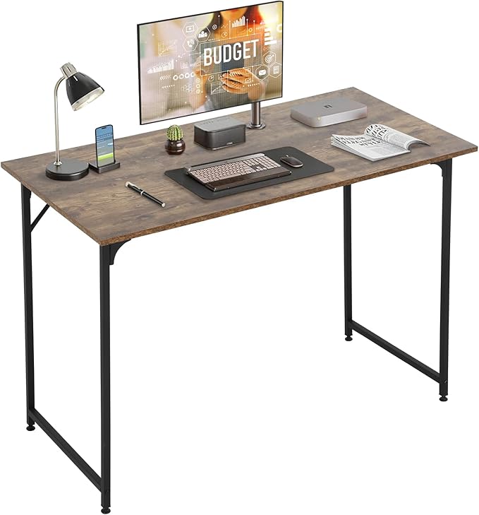 Computer Desk,39 Inch Home Office Desk Modern Writing Table with Metal Frame for Home Office and Study,Vintage
