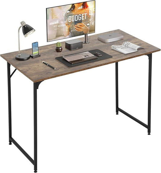 Computer Desk,39 Inch Home Office Desk Modern Writing Table with Metal Frame for Home Office and Study,Vintage
