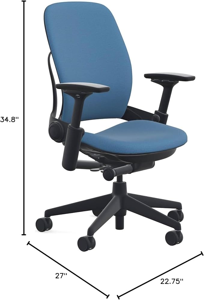 Steelcase Leap Upholstered Hard Casters - Cobalt