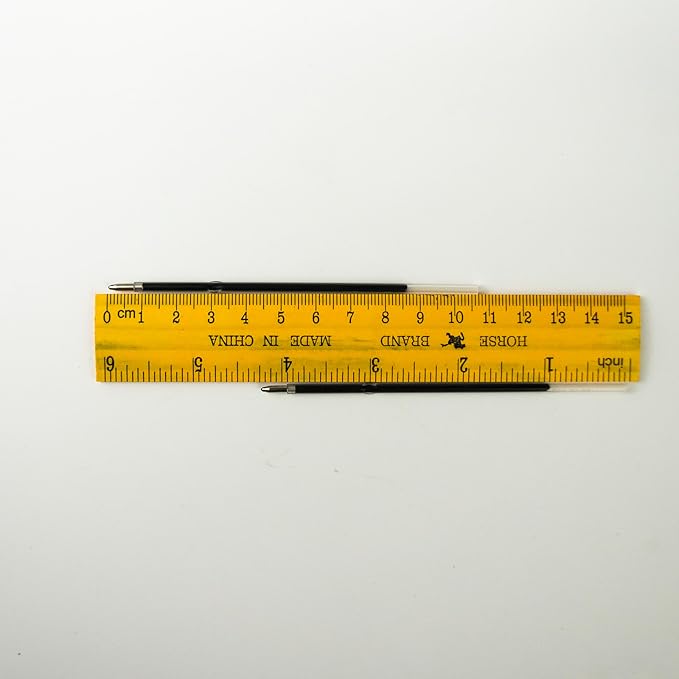 Ballpoint Pen Refills, Retractable, Length107 mm, 1.0 mm Medium Point, 100 Pack