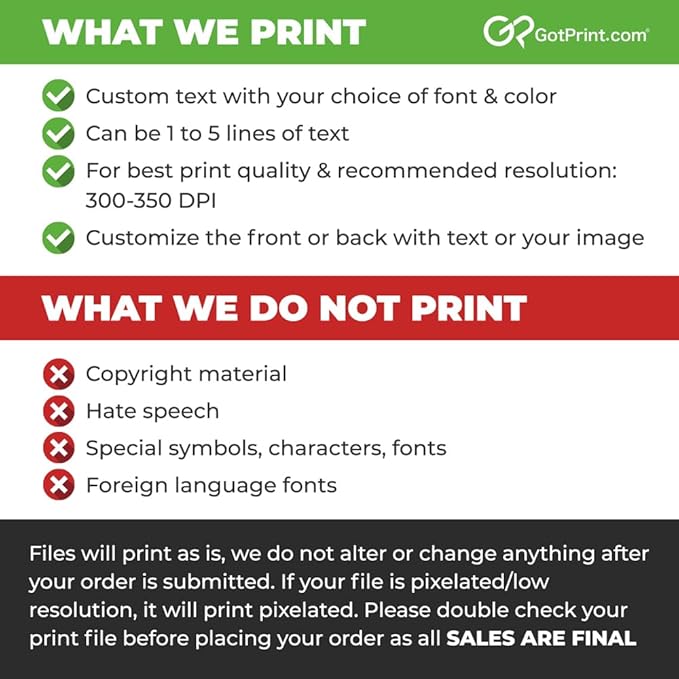 GotPrint Custom Printed Postcards – Upload Your Design or Text, 4x6 inches, Horizontal, front and back, 14 pt thick glossy cardstock, 4x6, 2500 Qty
