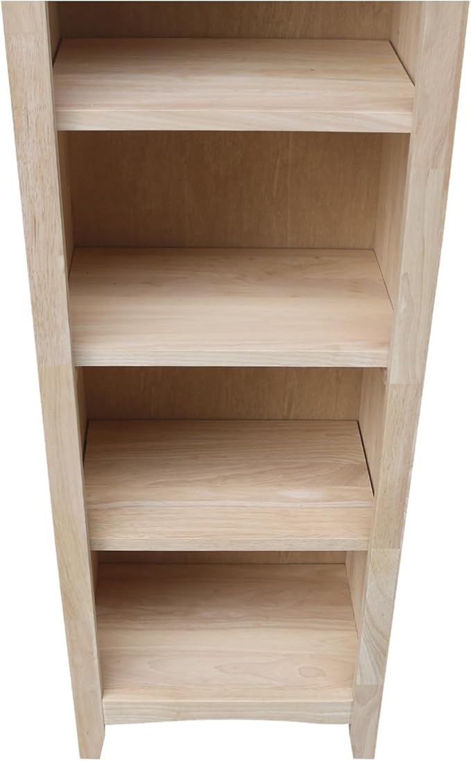 Solid Wood Shaker Bookcase - 48" H