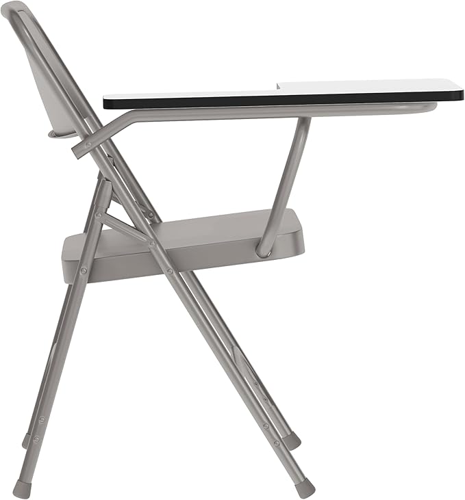 Flash Furniture Ralph Premium Steel Folding Chair with Right Handed Tablet Arm