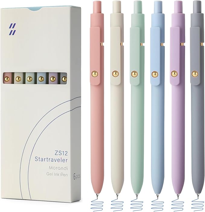 6 Pieces Gel Ink Pen Refills Replaceable Ballpoint Blue Ink Pen Refills Fine Point 0.7mm Smooth Writing for Office School Supplies (6pcs 0.7mm Blue Ink)