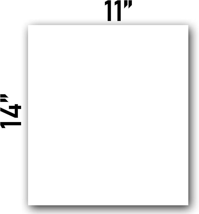 NARA Alcohol Ink Paper | White | 11 inches x 14 inches (11”x14”) | 430 microns/320 GSM | Heavy Paper | 10 Sheets | Paper for Alcohol Ink Art Painting | 100% Stain-Free
