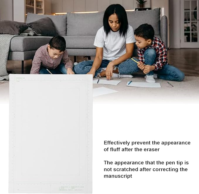 30 Sheets B4 Manga Paper 120g, Yellowing Glossy Comic Drawing Paper with Scale - Smooth Erasing, Copying Friendly, Portable for Artists and Travelers