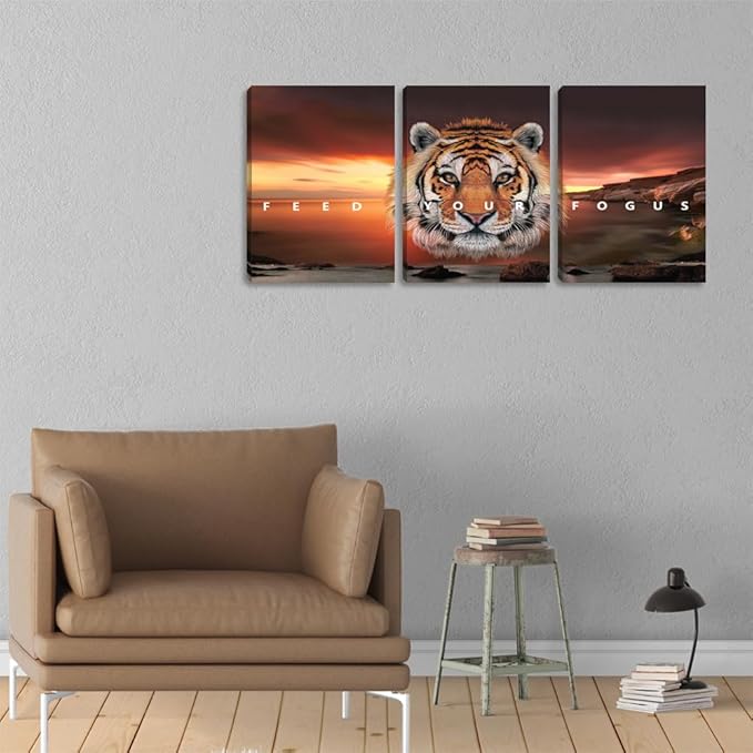 Wall Art Motivational Posters Prints Inspirational Entrepreneur Positive Quotes Canvas Art Prints 3 Pieces Picture Painting Framed Artwork Room Office Work Place Wall Decor(36''Wx 16''H)