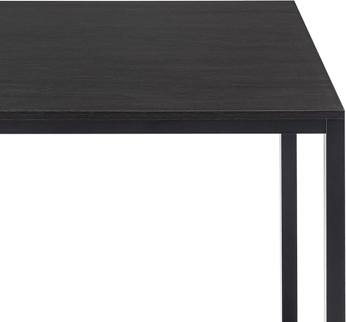 Zinus Jennifer 63 Inch Black Frame Desk, Computer Workstation, Office Desk, Easy Assembly, Deep Espresso
