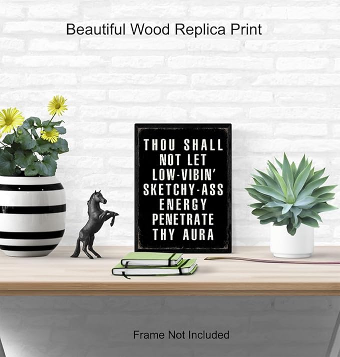 Motivation Quotes Wall Art - Funny Quotes Wall Art & Decor - Funny Sayings Wall Decor - Positive Poster - Entrepreneur Gifts - Home Office Decor - Man cave Sign - Inspiration - UNFRAMED 8x10 Print