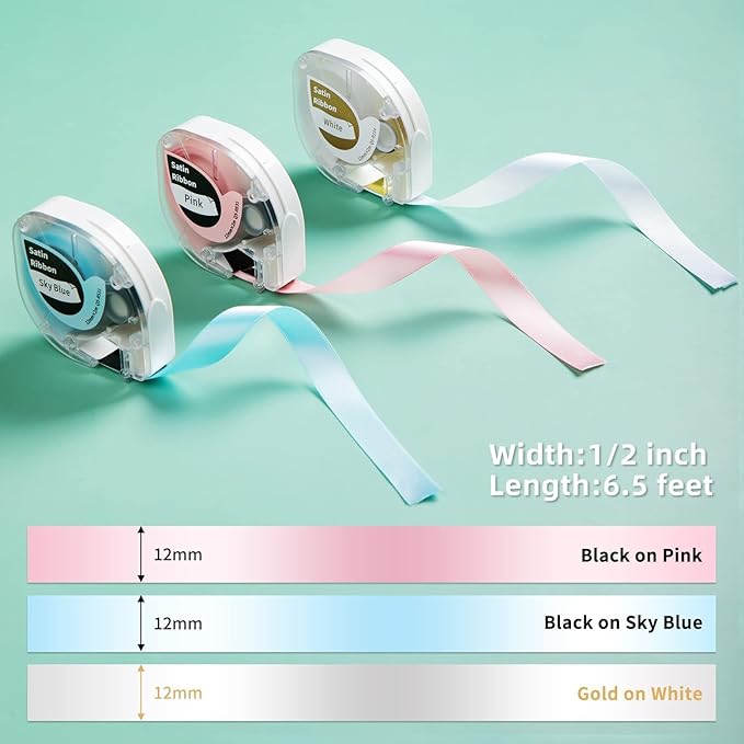 Phomemo P12 PRO Label Maker Machine with 4 Ribbon Lable Tape, Rechargeable Label Makers Ribbon Printer Machine or Home, Office, Organizing, Kitchen