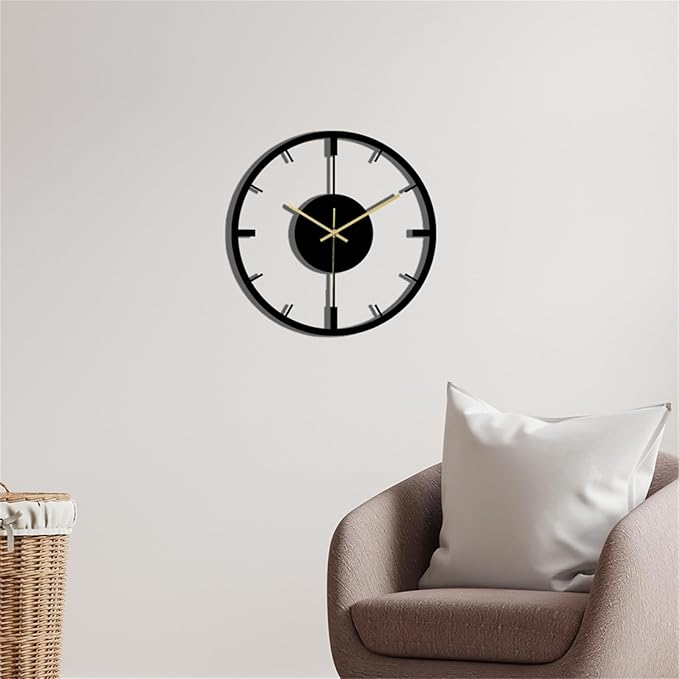 Wall Clock Accurate Timekeeping Wall Clock Not Ticking Battery Operated Wall Clock Minimalistic Wall Clock for Kitchen Offices Clock (Jscc019 A)