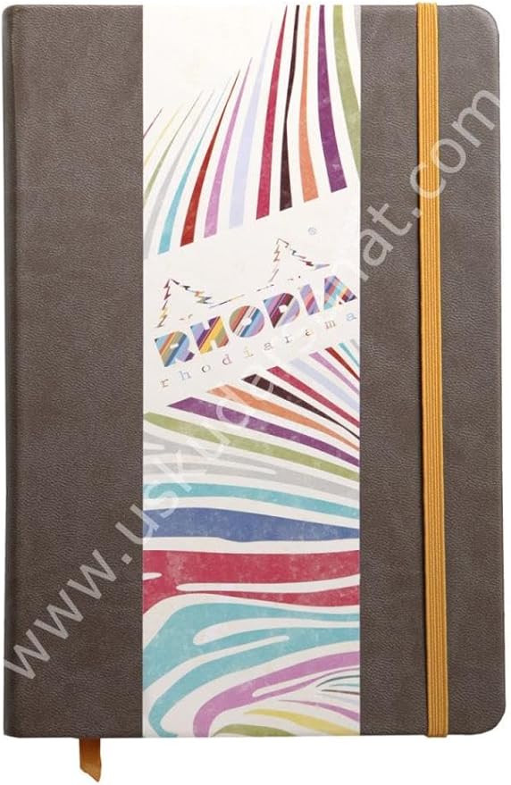 Rhodia Rhodiarama Webnotebook - Lined 96 Sheets - 5 1/2 x 8 1/4 - Chocolate Cover