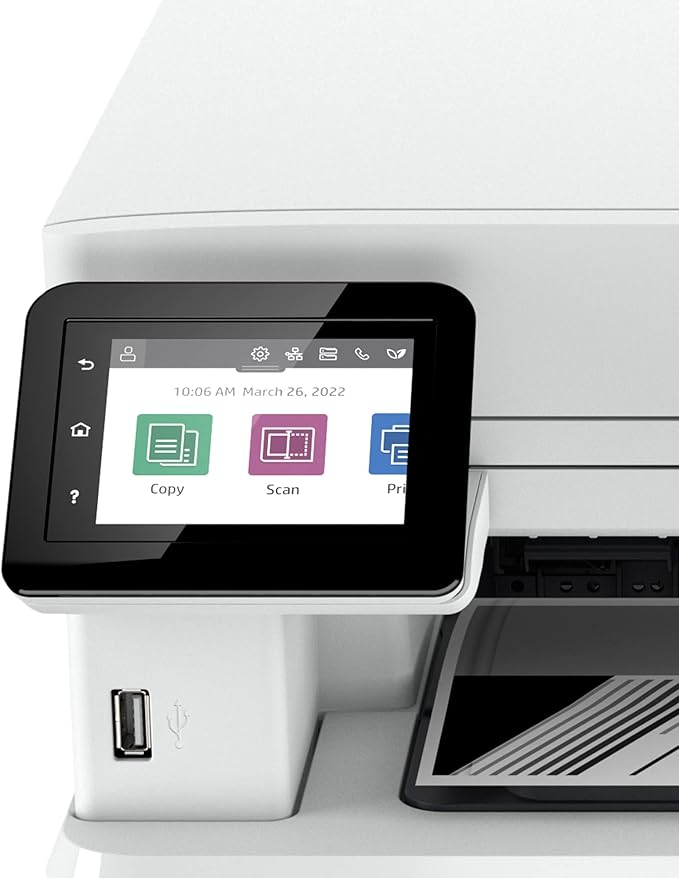 HP Laserjet Pro MFP 4101fdw Wireless Black & White All-in-One Laser Printer, Scanner, Copier, Fax, Best-for-Office (2Z619F)