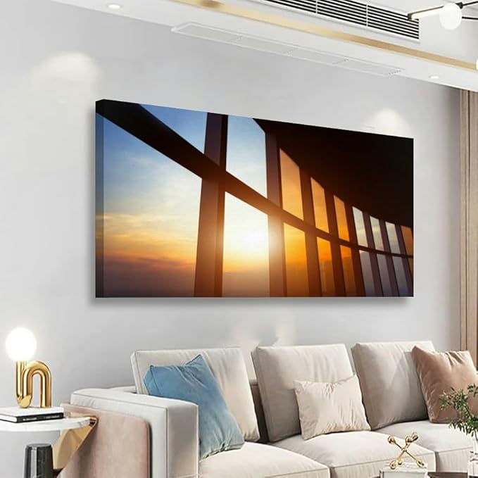 TIGTMULERLY Wall Art Frame Gallery Wall Decor Abstract business interior Modern Canvas Prints Artwork for Living Room Bedroom Office Kitchen 48x24Inch