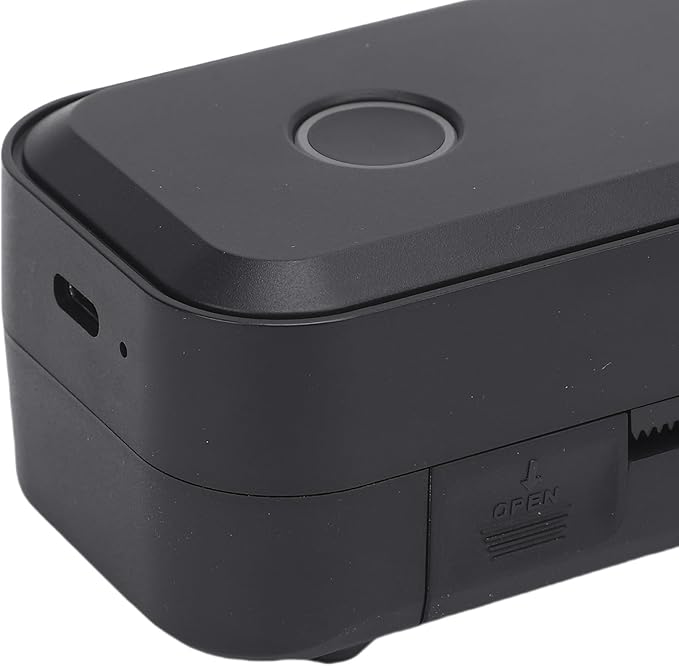 Hyuduo Portable Thermal Printer Labels Printer 203DPI 211.2mm Printing Width Wireless Inkless Printer for 8.5x11in US Letter A4 A5 Paper for Office Car and Home Black