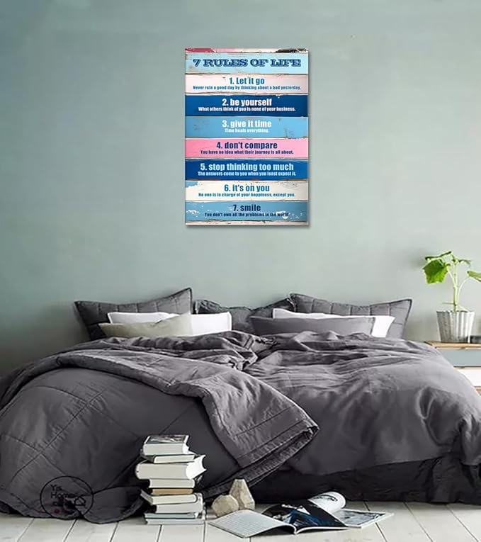 Novatique Motivational Wall Decor Inspirational Wall Art for Bedroom Inspiring Positive Quotes Office Decor for Living Room Classroom, 24 x 36inch