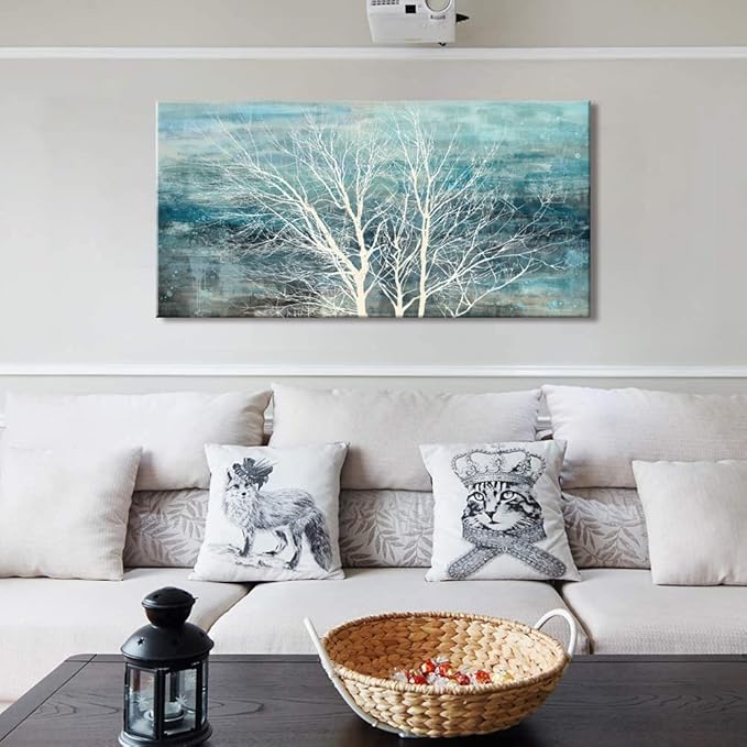 Sxurmtiie abstract landscape bedroom wall art three of life artwork piceure 30inch x60inch modern paintings living room decortaion