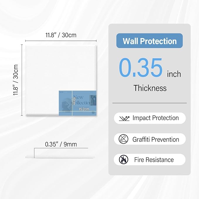 Large Cork Boards for Walls – 48" x 36" Self Adhesive Felt Wall Tiles, Ideal for Office Wall Organizing Bulletin Board, Easy to Install Cork Boards Felt Board