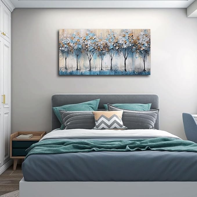 hyidecorart Canvas Wall Art For Living Room Bedroom Wall Decor Modern Home Decor Office Decorations Vintage Trees Abstract Wall Paintings Stretched And Framed Ready To Hang Pictures Works