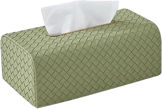Stylish Tissue Box Facial Tissue Box Cover Plastic Disposable Tissue Holder and Modern Desktop Tissue Box for Home Office Restaurant Bar Modern Tissue Box (Color : Green, Size : B) (Green Multi)