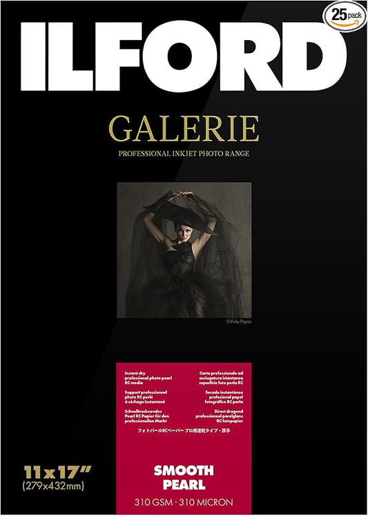 ILFORD GALERIE Prestige Smooth Pearl - 11 x 17 Inches, 25 Sheets (2001749)