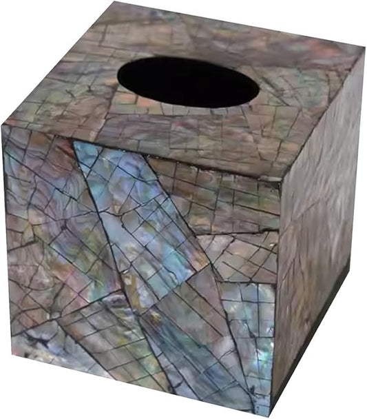 Stylish Tissue Box Toilet Paper Storage Box Shell Tissue Box and Modern Desktop Decoration for Bathroom Vanity Countertop Office Desk Gift Modern Tissue Box (Color : Multi-Colored, Size : Multi-Colo