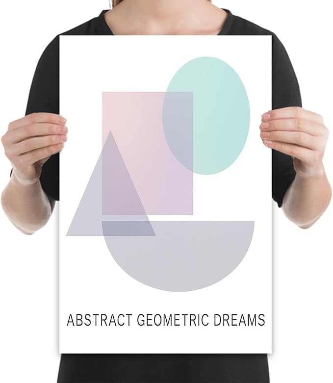 Abstract Geometric Art - Office Decor - 13x19 Poster Print - Calming Wall Art