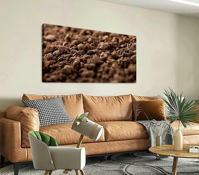 TIGTMULERLY Wall Art Frame Gallery Wall Decor Soil Modern Canvas Prints Artwork for Living Room Bedroom Office Kitchen 48x24Inch