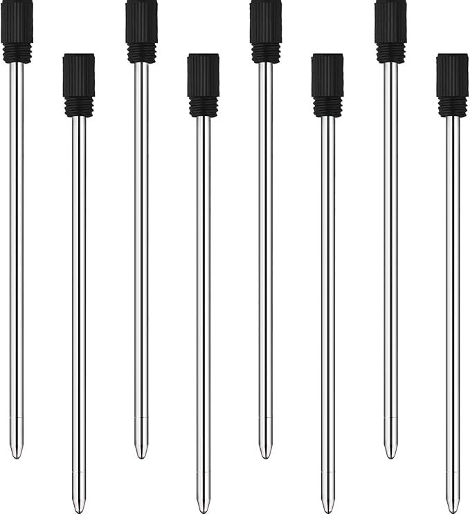 24 Pieces Ballpoint Pen Refills for Diamond Crystal Stylus Pens, 2.75 Inches (Black Ink)
