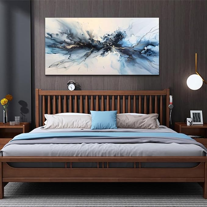 hyidecorart Minimalism Abstract Ink Wall Paintings Canvas Wall Decor For Bedroom Wall Art For Living Room Office Decorations Ready to Hang Pictures Canvas Prints Artwork Modern Home Decor