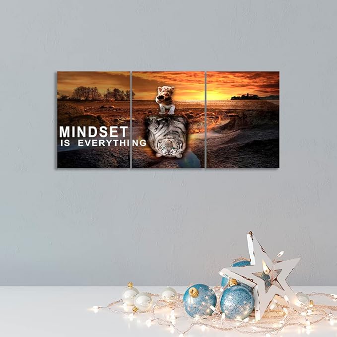 Motivational Canvas Wall Art Inspirational Office Art Wall Poster Painting Entrepreneur Office Positive Quotes Poster Pictures Print Framed Artwork Decoration for Living Room Bedroom(72" W x 36" H)
