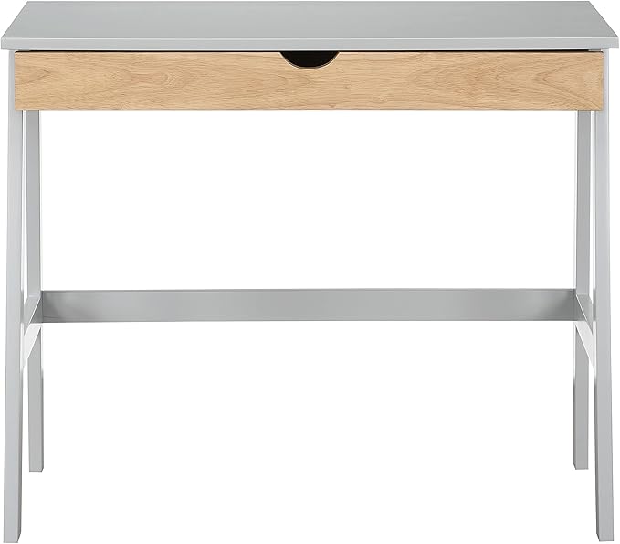 Modern Simple Computer Desk, Home Office Desk Computer Table Study Writing Study Desk Workstation for Small Space, 36" x 18" x 30" Gray