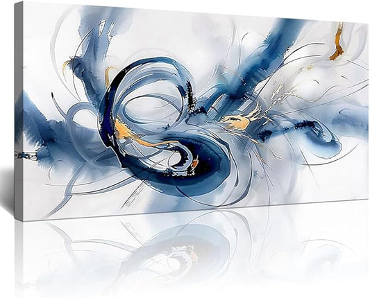 Lapremoly Canvas Prints Minimalism Decor Posters Wall Art For Living Room Large Wall Decor for Bedroom Abstract Colorful Painting Hang Pictures For Office Decoration Hotel Room Wall Artwork 24"X48"