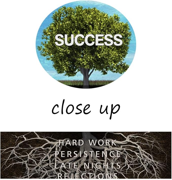 Inspirational Wall Art Success Tree Pictures Inspiration Decoration Motivation Inspire Entrepreneur Quotes Canvas Painting Framed Prints Modern Artwork Home Decor for Office Living Room (28" Wx44 H)