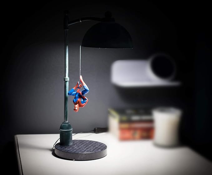 Ukonic Marvel Spider Man Streetlight LED Mood Light Desk Lamp | Superhero Night Light | 16 Inches