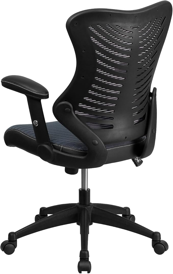 Flash Furniture Kale High Back Designer Gray Mesh Executive Swivel Ergonomic Office Chair with Adjustable Arms
