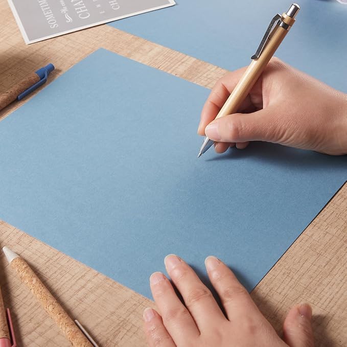 30 sheets Cardstock Paper 8 1/2 x 11 Inches for Crafts and Invitations (Dusty-Blue)