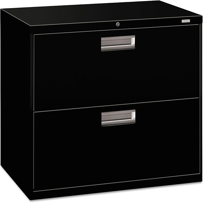 HON - 600 Series Two-Drawer Lateral File, 30w x 19-1/4d, Black 672LP (DMi EA